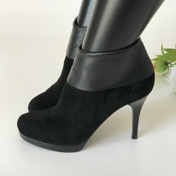 Balenciaga Suede/Leather Ankle Booties Heels - Picture 7 of 16